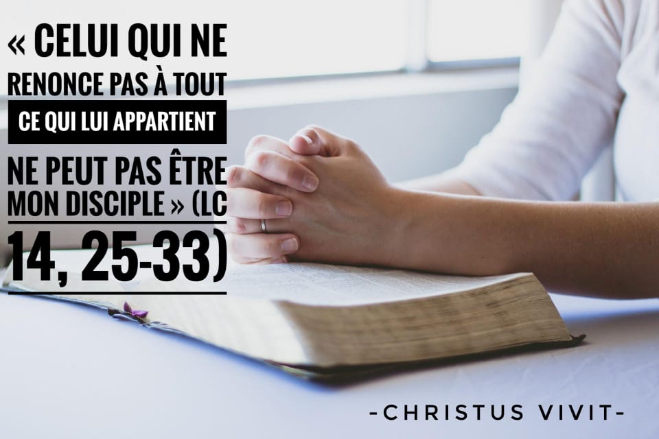 Homélie Du 23ième Dimanche Du Temps Ordinaire Année C! - Christus Vivit