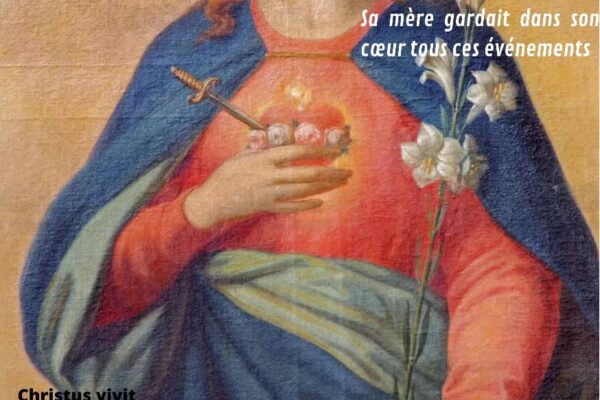 Dans l&rsquo;amour, confions nous au cœur immaculé de Marie!