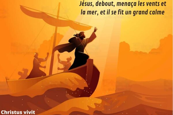 Jésus est réellement présent dans la barque de nos vies!