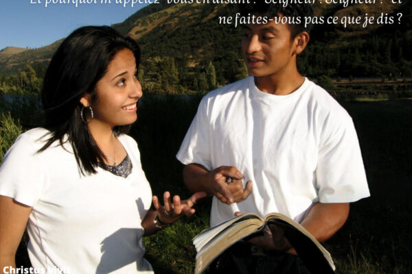 Il ne suffit pas d’écouter, il faut mettre en pratique !