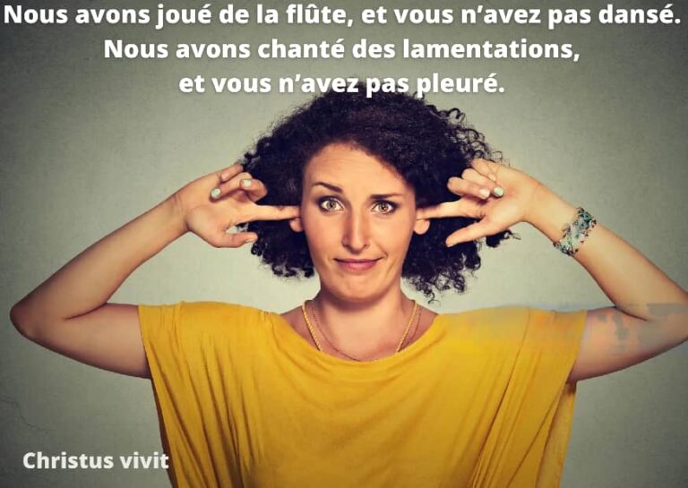 Que l&rsquo;indifférence ne s&rsquo;attache pas à nos cœurs!