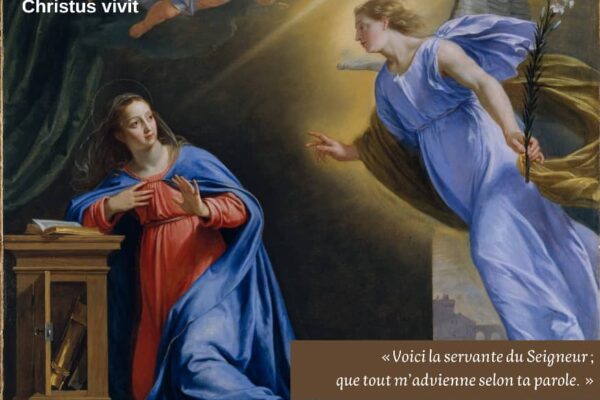Comme Marie, ayons des cœurs disposés pour accueillir la volonté de Dieu!