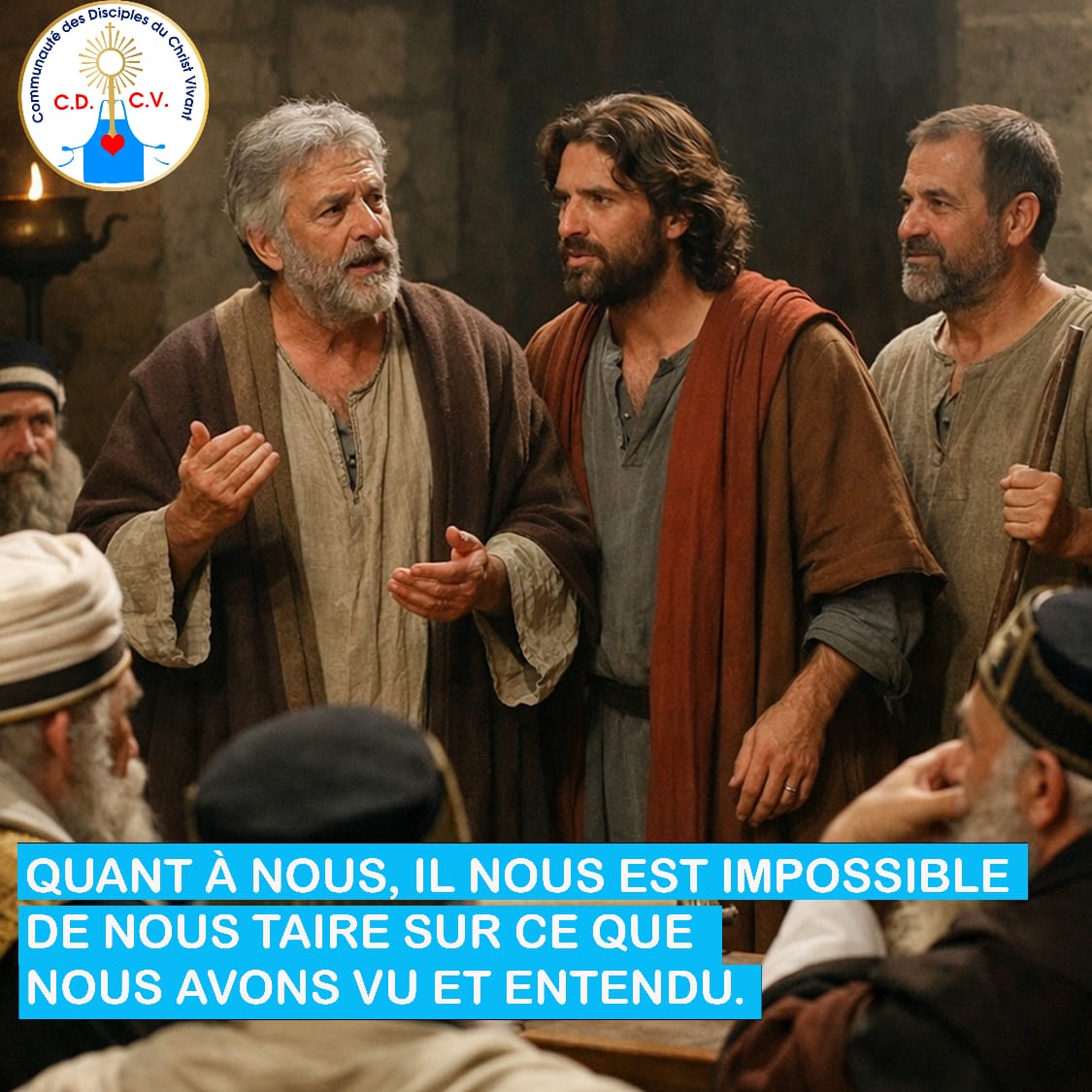 Être témoin du Christ ressuscité ne dépend pas d’abord du prestige social ni de grands diplômes