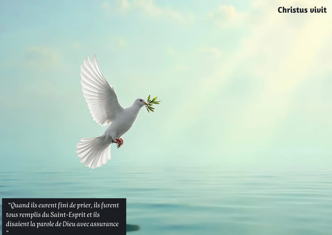 Avec l&rsquo;Esprit Saint, témoignons du Christ avec assurance!