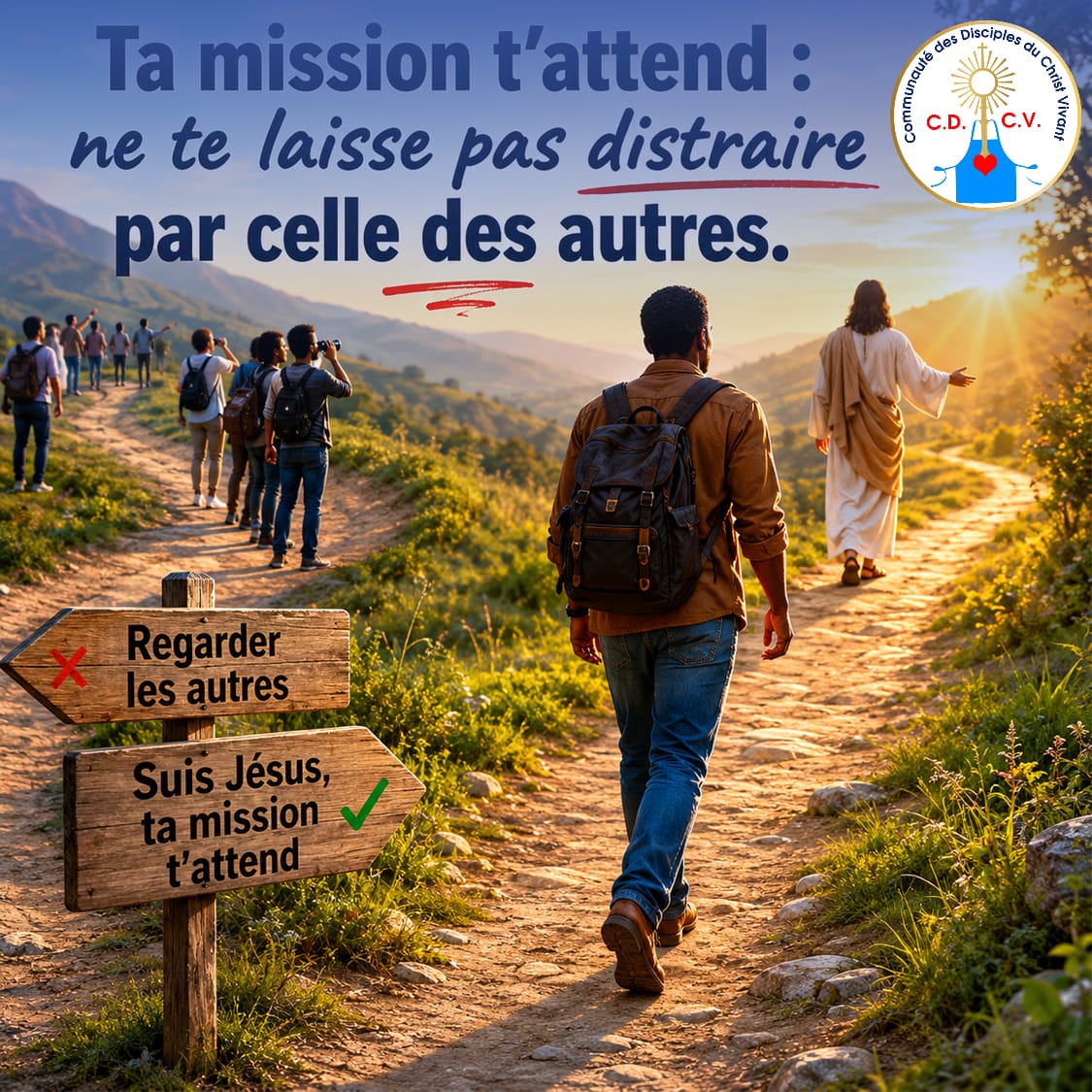 Ta mission t’attend : ne te laisse pas distraire par celle des autres