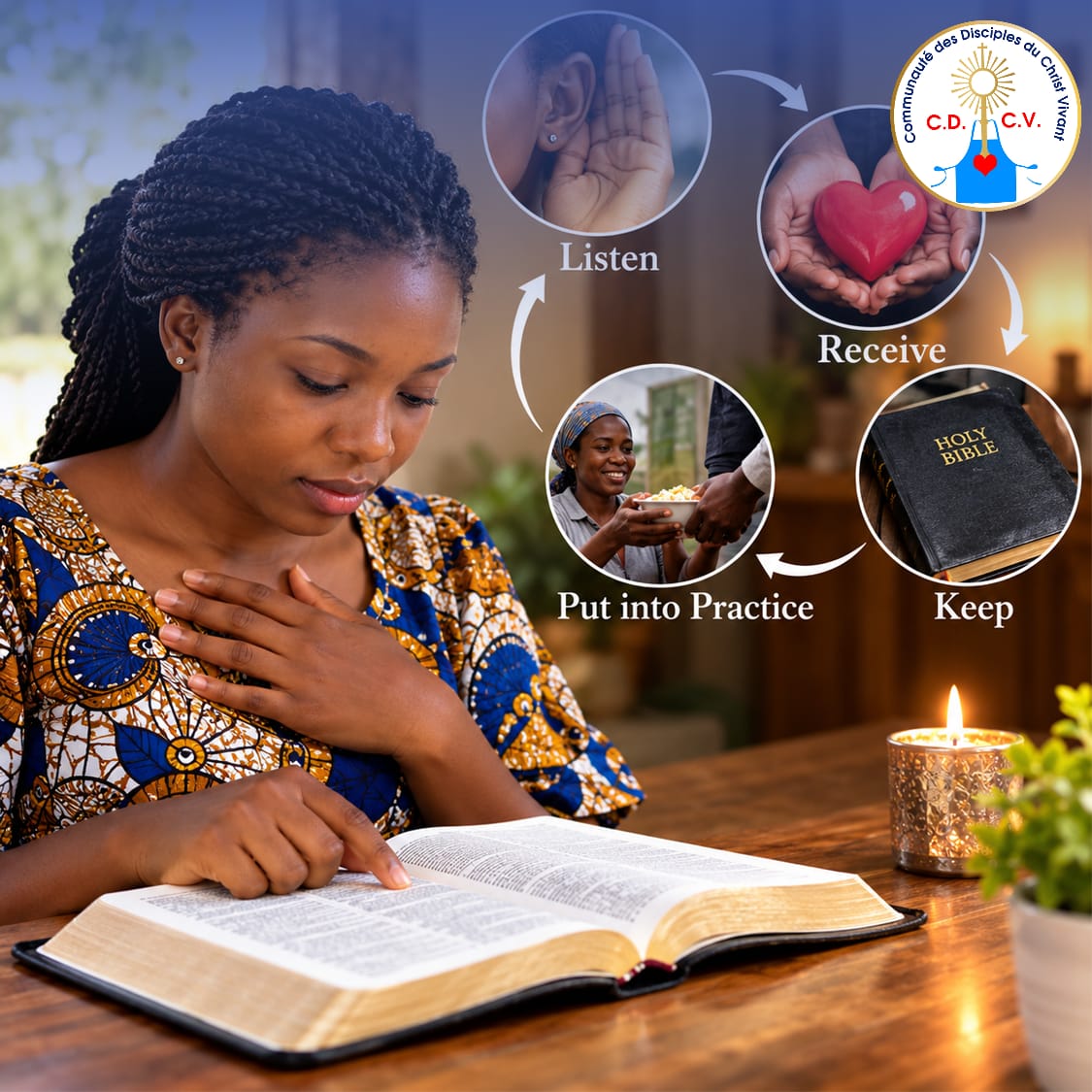 When the word moves from our ears to our hearts, and from our hearts to our actions